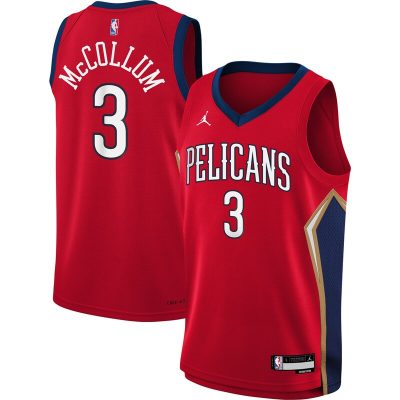 C.J. McCollum New Orleans Pelicans Youth Swingman Jersey - Statement Edition - Red