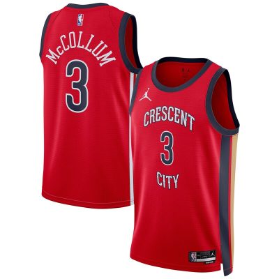 CJ McCollum New Orleans Pelicans Swingman Jersey - Statement Edition - Red