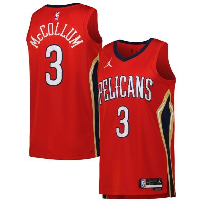 CJ McCollum New Orleans Pelicans Swingman Jersey - Statement Edition - Red