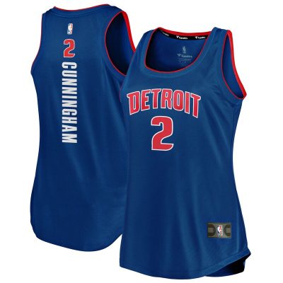 Cade Cunningham Detroit Pistons Women's Fast Break Tank Jersey - Icon Edition - Blue