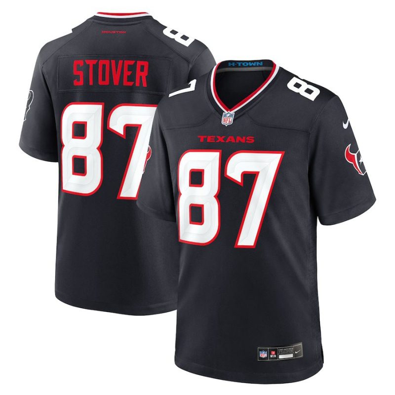 Cade Stover Houston Texans Game Jersey - Navy