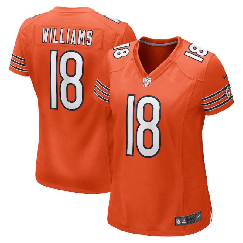 Caleb Williams Chicago Bears Women's Alternate 2024 NFL Draft Game Jersey - Orange