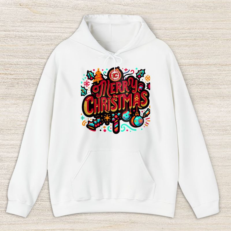 Calgary Flames Merry Christmas NHL Gift For Fan Christmas Funny Unisex Hoodie TAS21351