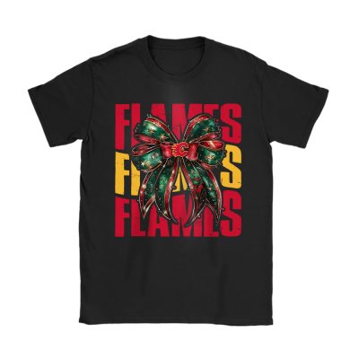 Calgary Flames Merry Christmas NHL Gift For Fan Christmas Funny Unisex T-Shirt Cotton Tee TAT21352