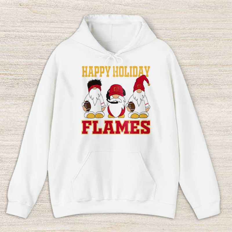 Calgary Flames Merry Christmas NHL Gift For Fan Christmas Gnomes Unisex Hoodie TAS21354