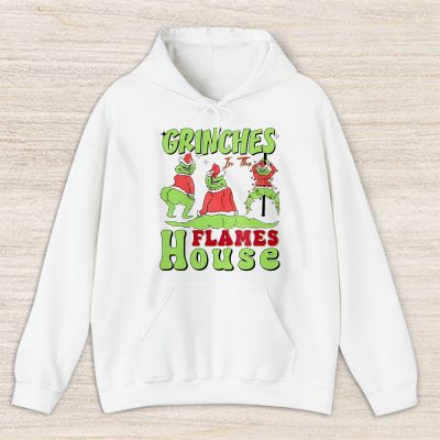 Calgary Flames Merry Christmas NHL Gift For Fan Cute Grinch Unisex Hoodie TAS21669