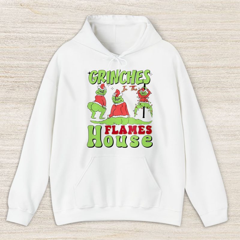 Calgary Flames Merry Christmas NHL Gift For Fan Cute Grinch Unisex Hoodie TAS21669