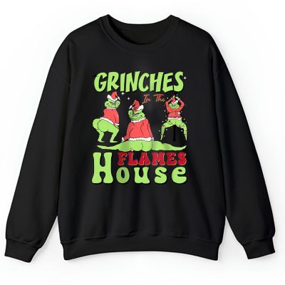 Calgary Flames Merry Christmas NHL Gift For Fan Cute Grinch Unisex Sweatshirt TAH21669