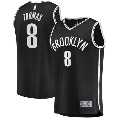 Cam Thomas Brooklyn Nets 2021 NBA Draft First Round Pick Fast Break Replica Jersey Black - Icon Edition