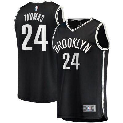 Cam Thomas Brooklyn Nets Big & Tall Fast Break Player Jersey - Black - Icon Edition