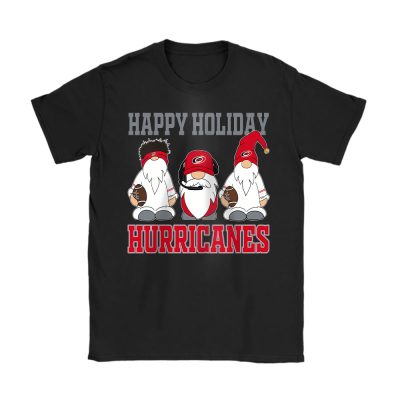 Carolina Hurricanes Merry Christmas NHL Gift For Fan Christmas Gnomes Unisex T-Shirt Cotton Tee TAT21342