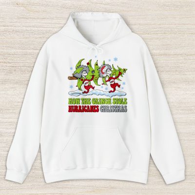 Carolina Hurricanes Merry Christmas NHL Gift For Fan Cute Grinch Unisex Hoodie TAS21656