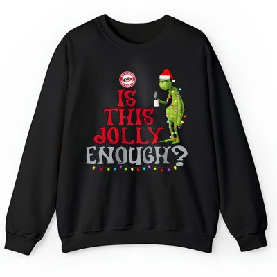 Carolina Hurricanes Merry Christmas NHL Gift For Fan Cute Grinch Unisex Sweatshirt TAH21341