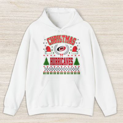 Carolina Hurricanes Merry Christmas NHL Gift For Fan Cute Santa Hohoho Unisex Hoodie TAS21659