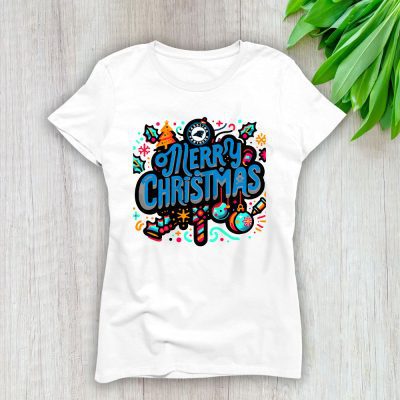 Carolina Panthers Merry Christmas NFL Gift For Fan Christmas Funny Lady T-Shirt Women Tee LTL20325