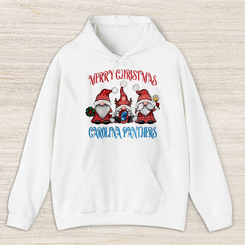 Carolina Panthers Merry Christmas NFL Gift For Fan Christmas Gnomes Unisex Hoodie TAS20323