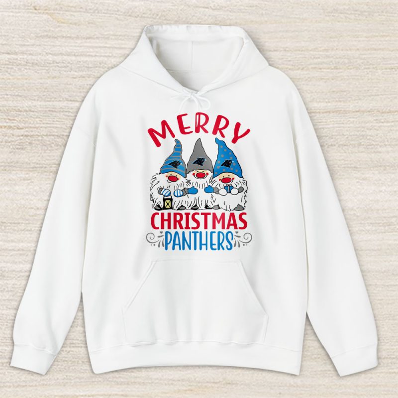 Carolina Panthers Merry Christmas NFL Gift For Fan Christmas Gnomes Unisex Hoodie TAS20324