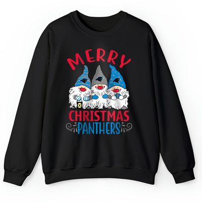 Carolina Panthers Merry Christmas NFL Gift For Fan Christmas Gnomes Unisex Sweatshirt TAH20324