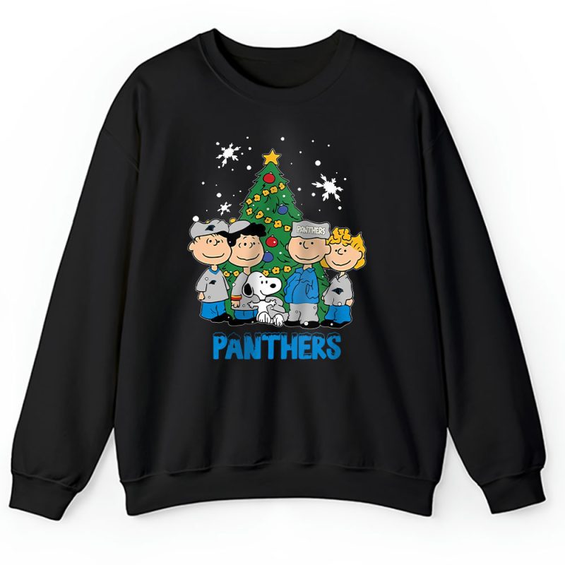 Carolina Panthers Merry Christmas NFL Gift For Fan Christmas Snoopy And Friends Unisex Sweatshirt TAH20331