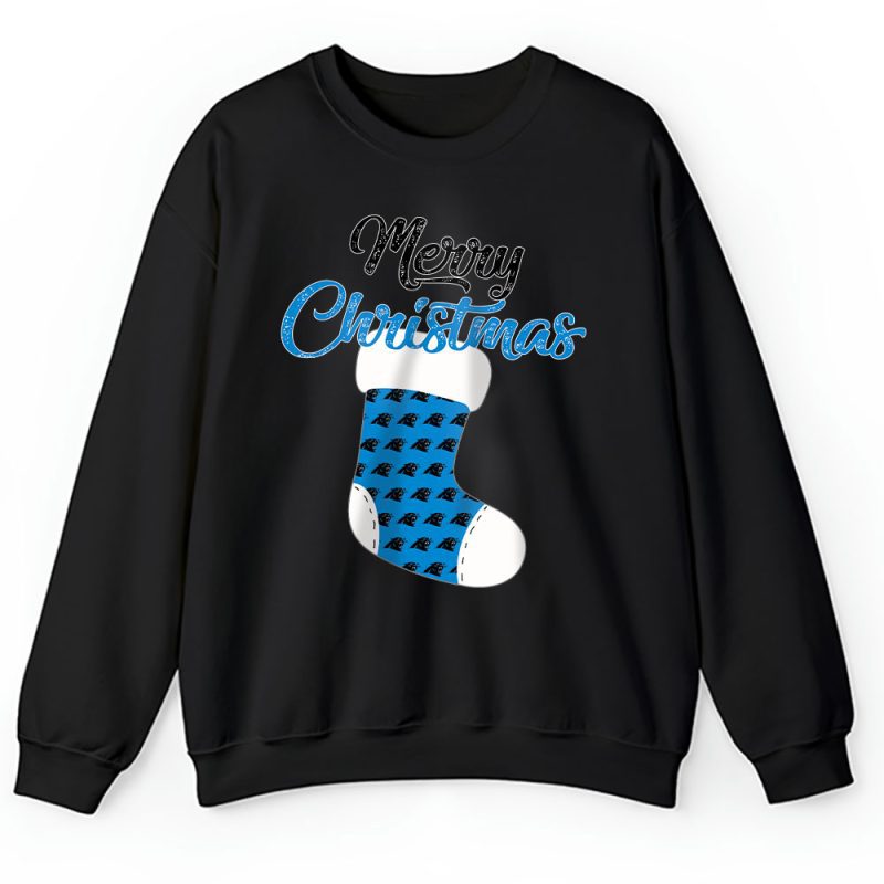 Carolina Panthers Merry Christmas NFL Gift For Fan Christmas Stocking Unisex Sweatshirt TAH20322