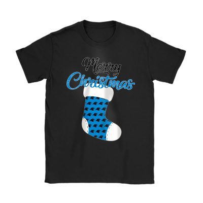 Carolina Panthers Merry Christmas NFL Gift For Fan Christmas Stocking Unisex T-Shirt Cotton Tee TAT20322