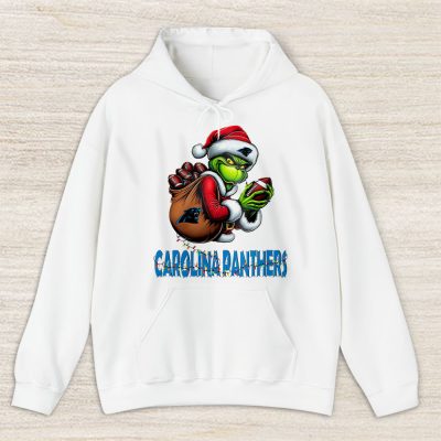 Carolina Panthers Merry Christmas NFL Gift For Fan Cute Grinch Unisex Hoodie TAS20314