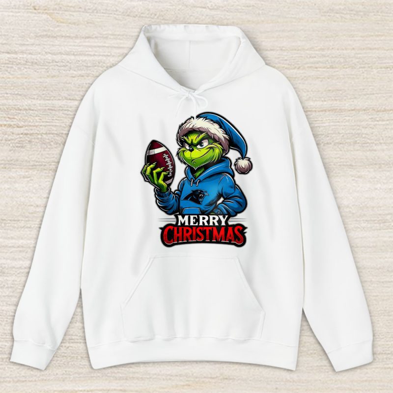 Carolina Panthers Merry Christmas NFL Gift For Fan Cute Grinch Unisex Hoodie TAS20315