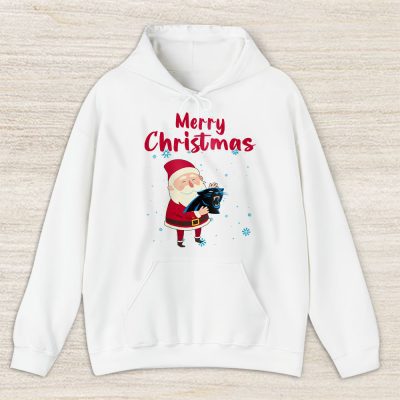 Carolina Panthers Merry Christmas NFL Gift For Fan Cute Santa Hohoho Unisex Hoodie TAS20321