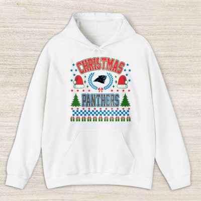 Carolina Panthers Merry Christmas NFL Gift For Fan Cute Santa Hohoho Unisex Hoodie TAS20341