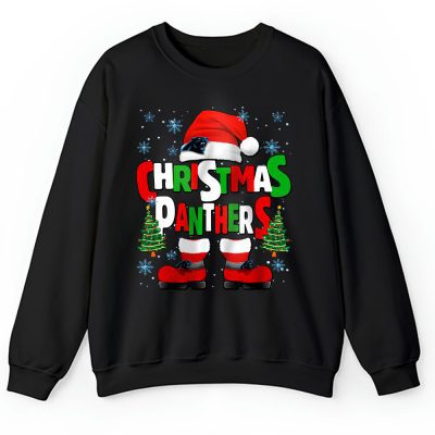 Carolina Panthers Merry Christmas NFL Gift For Fan Cute Santa Hohoho Unisex Sweatshirt TAH20311