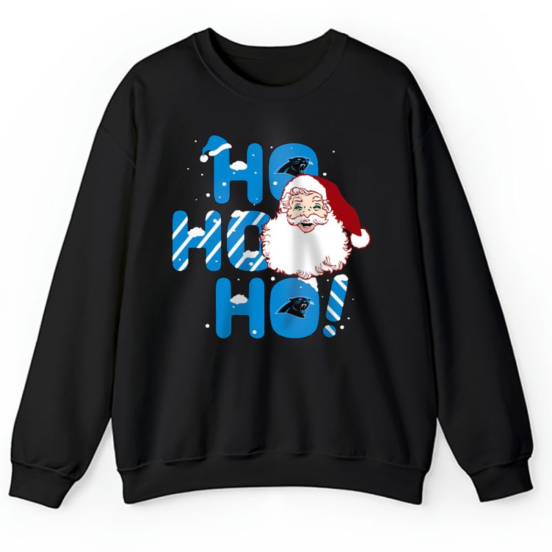 Carolina Panthers Merry Christmas NFL Gift For Fan Cute Santa Hohoho Unisex Sweatshirt TAH20313