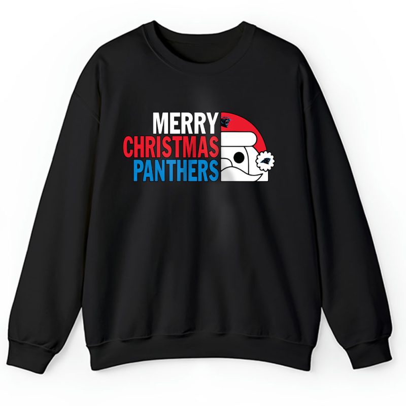 Carolina Panthers Merry Christmas NFL Gift For Fan Cute Santa Hohoho Unisex Sweatshirt TAH20316