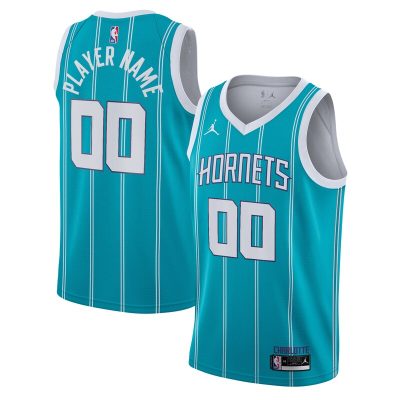 Charlotte Hornets 2020/21 Swingman Custom Jersey - Icon Edition - Teal