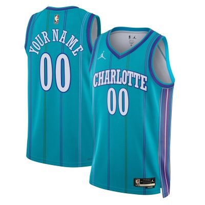 Charlotte Hornets 2023/24 Custom Swingman Jersey - Classic Edition - Teal