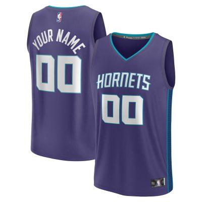 Charlotte Hornets Fast Break Custom Jersey - Purple - Statement Edition