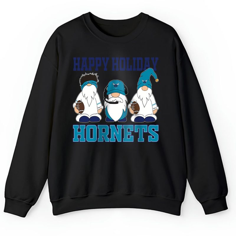 Charlotte Hornets Merry Christmas NBA Gift For Fan Christmas Gnomes Unisex Sweatshirt TAH21357