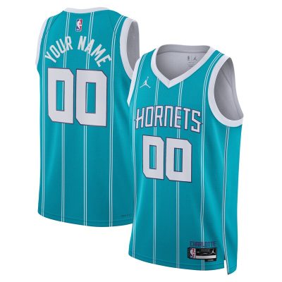 Charlotte Hornets Swingman Custom Jersey Teal - Icon Edition