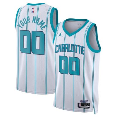 Charlotte Hornets Swingman Custom Jersey White - Association Edition