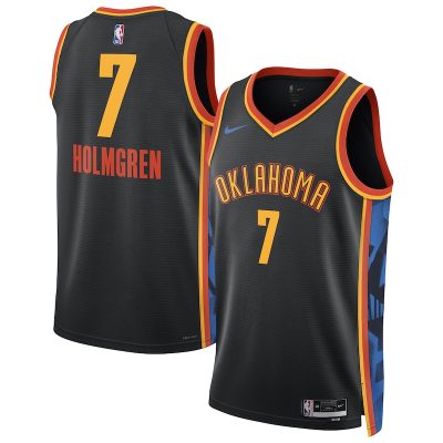 Chet Holmgren Oklahoma City Thunder Unisex 2024/25 Swingman Player Jersey - City Edition - Black