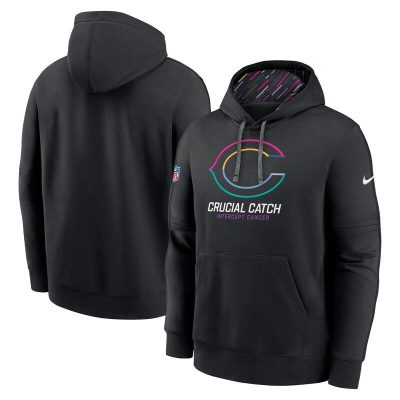 Chicago Bears 2024 NFL Crucial Catch Club Pullover Hoodie - Black