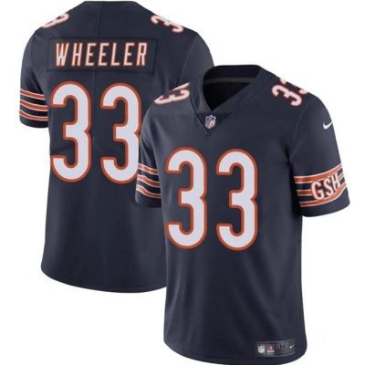 Chicago Bears #33 Ian Wheeler Navy Vapor Football Stitched Jersey