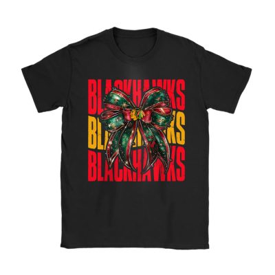 Chicago Blackhawks Merry Christmas NHL Gift For Fan Christmas Funny Unisex T-Shirt Cotton Tee TAT21344