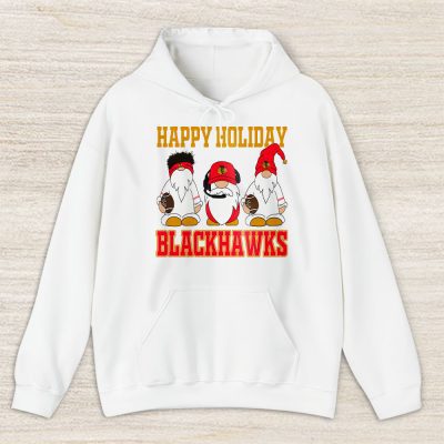 Chicago Blackhawks Merry Christmas NHL Gift For Fan Christmas Gnomes Unisex Hoodie TAS21346