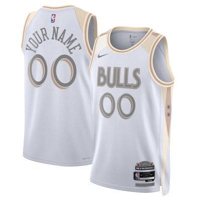 Chicago Bulls Unisex 2024/25 Custom Swingman Jersey - City Edition - White