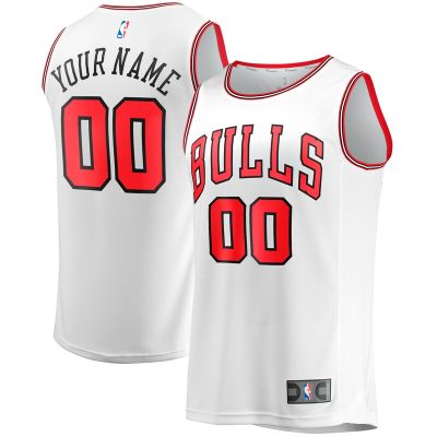 Chicago Bulls Youth Fast Break Replica Custom Jersey - Association Edition - White