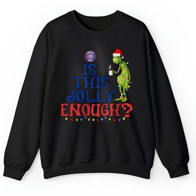 Chicago Cubs Merry Christmas MLB Gift For Fan Cute Grinch Unisex Sweatshirt TAH21362