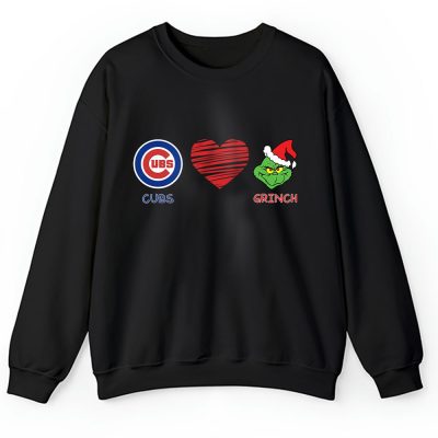 Chicago Cubs Merry Christmas MLB Gift For Fan Cute Grinch Unisex Sweatshirt TAH21682