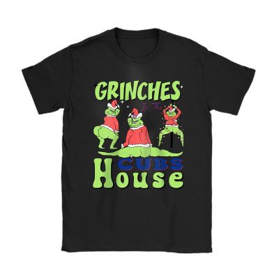 Chicago Cubs Merry Christmas MLB Gift For Fan Cute Grinch Unisex T-Shirt Cotton Tee TAT21681