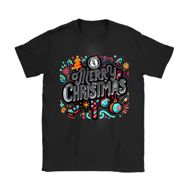 Chicago White Sox Merry Christmas MLB Gift For Fan Christmas Funny Unisex T-Shirt Cotton Tee TAT21358