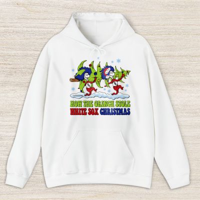 Chicago White Sox Merry Christmas MLB Gift For Fan Cute Grinch Unisex Hoodie TAS21676